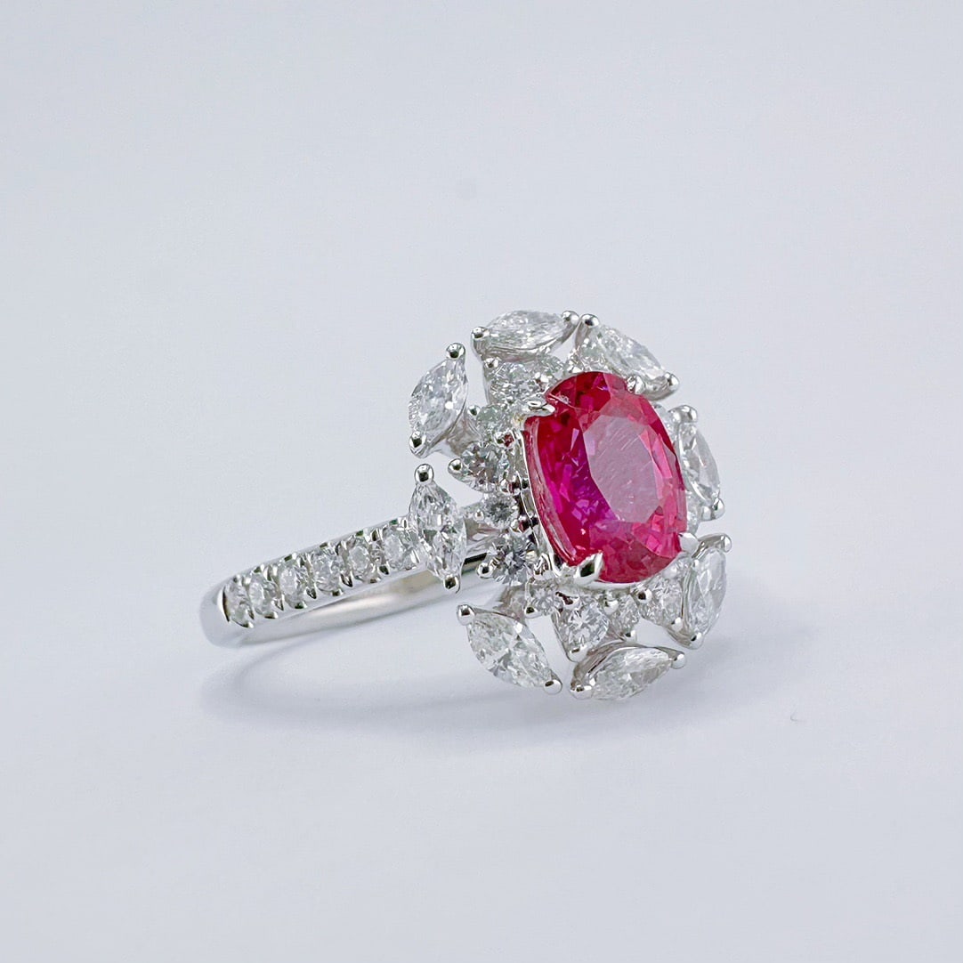 14k Gold 2.07 Ctw Natural Ruby & Diamond Ring - 2