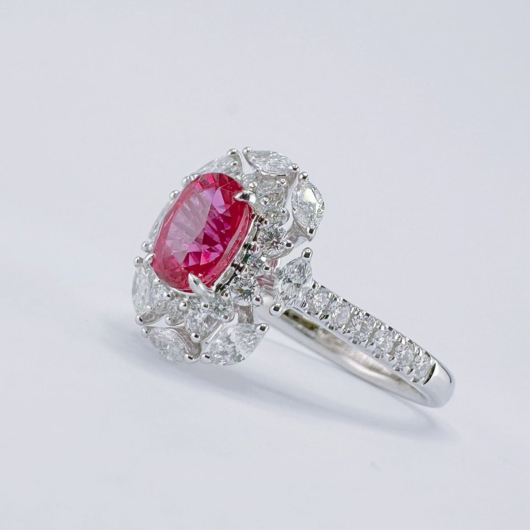 14k Gold 2.07 Ctw Natural Ruby & Diamond Ring - 3