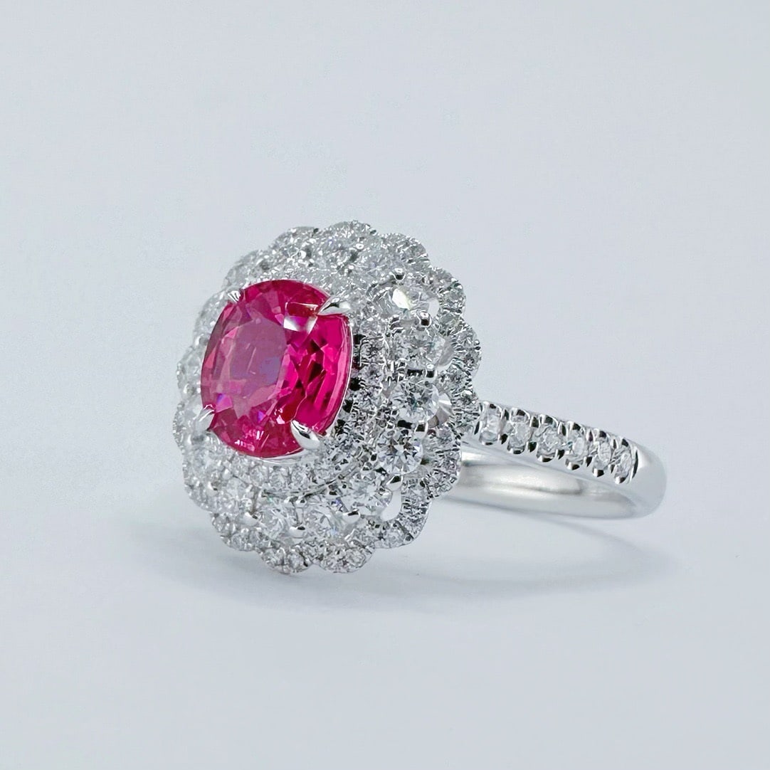 14k Gold 1.78 Ctw Natural Ruby & Diamond Ring - 3