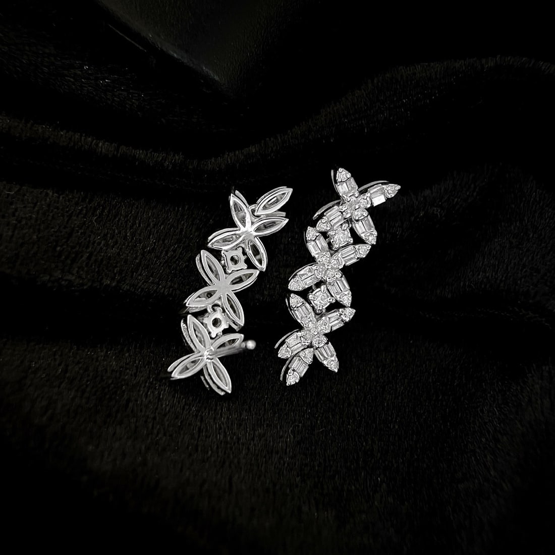 14k Gold 1.1 Ct Natural H Diamond Earrings - 3