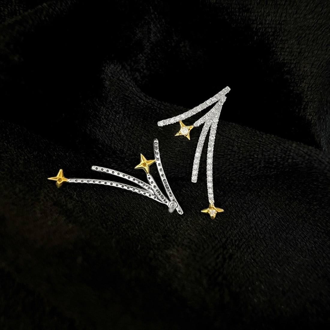 14k Gold 0.56 Ct Natural H Diamond Earrings - 3