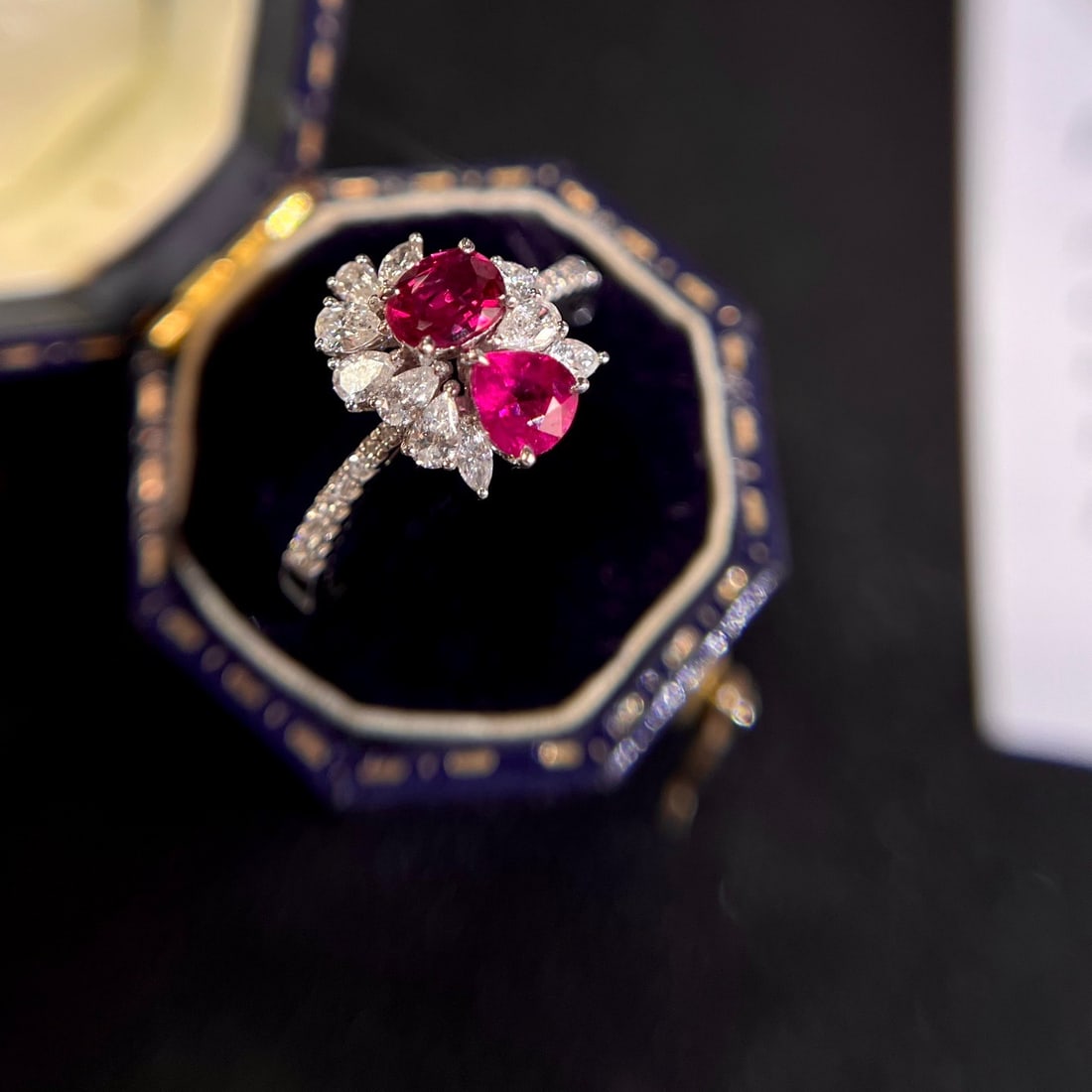 14k Gold 1.40 Ctw Natural Ruby & Diamond Ring - 2