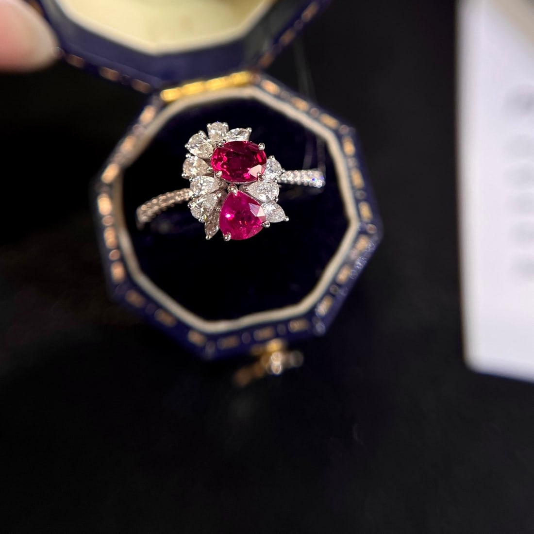 14k Gold 1.40 Ctw Natural Ruby & Diamond Ring - 3