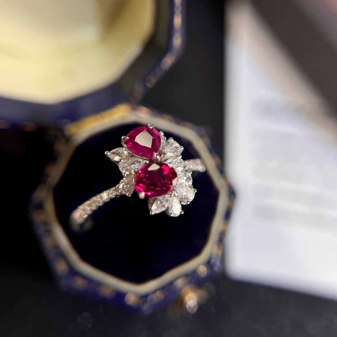 14k Gold 1.40 Ctw Natural Ruby & Diamond Ring - 4