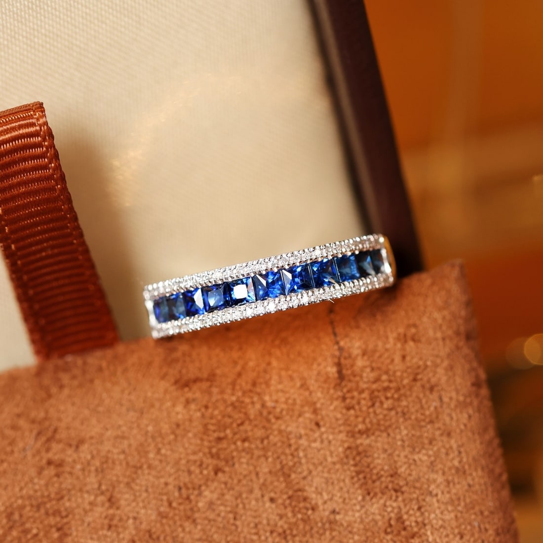 14k Gold 1.18 Ctw Natural Sapphire & Diamond Ring - 3