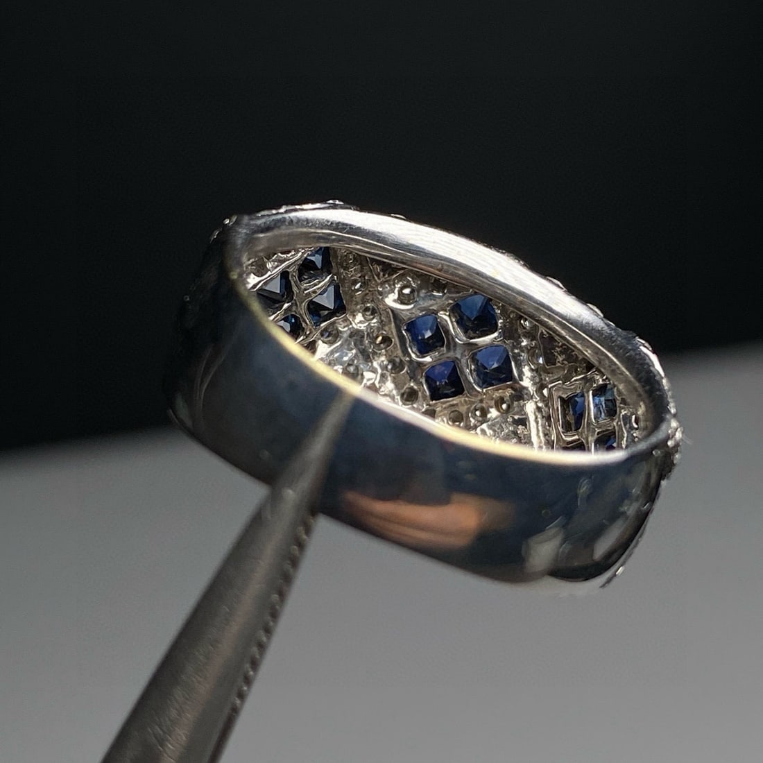 14k Gold 2.19 Ctw Natural Sapphire & Diamond Ring - 6