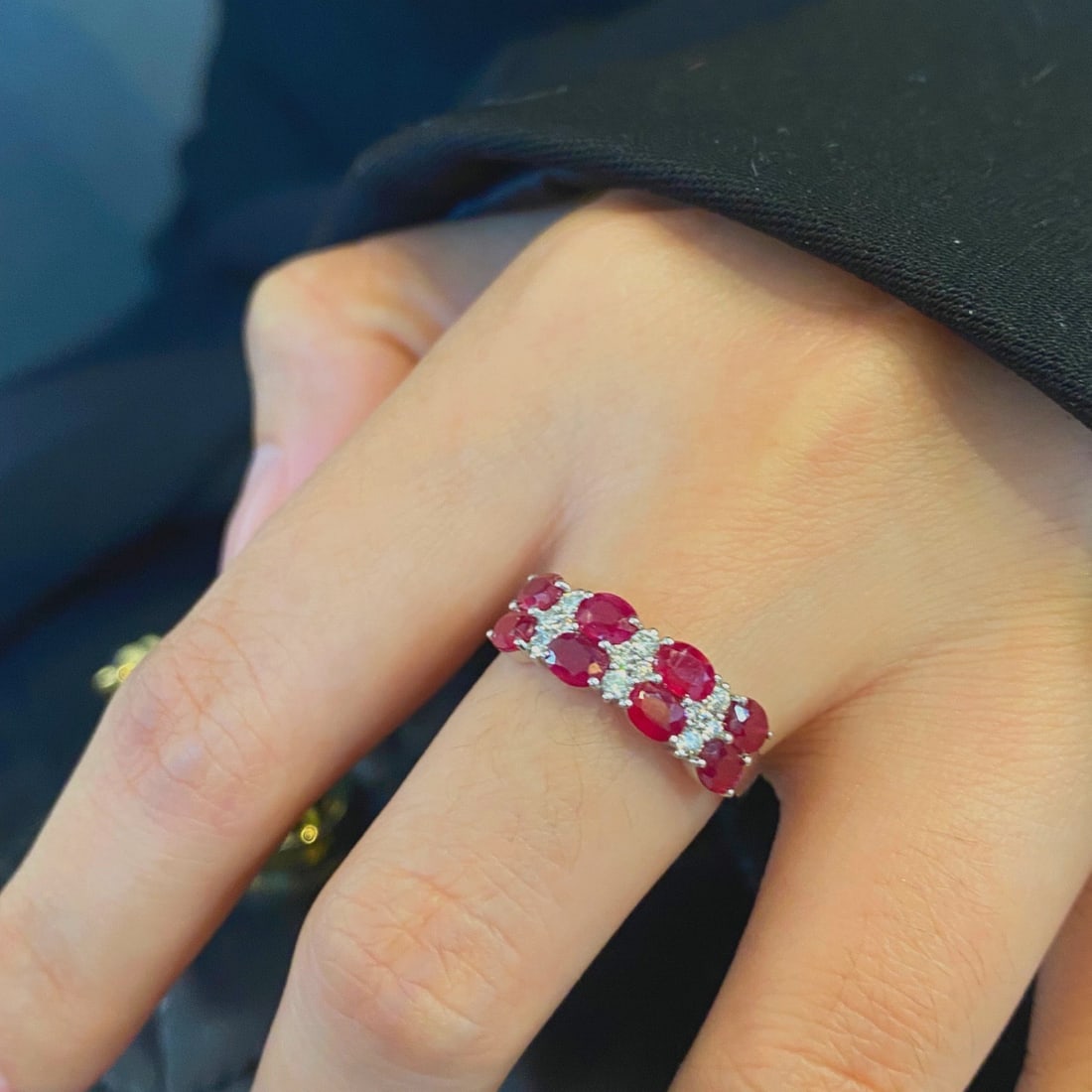 14k Gold 1.87 Ctw Natural Ruby & Diamond Ring - 3