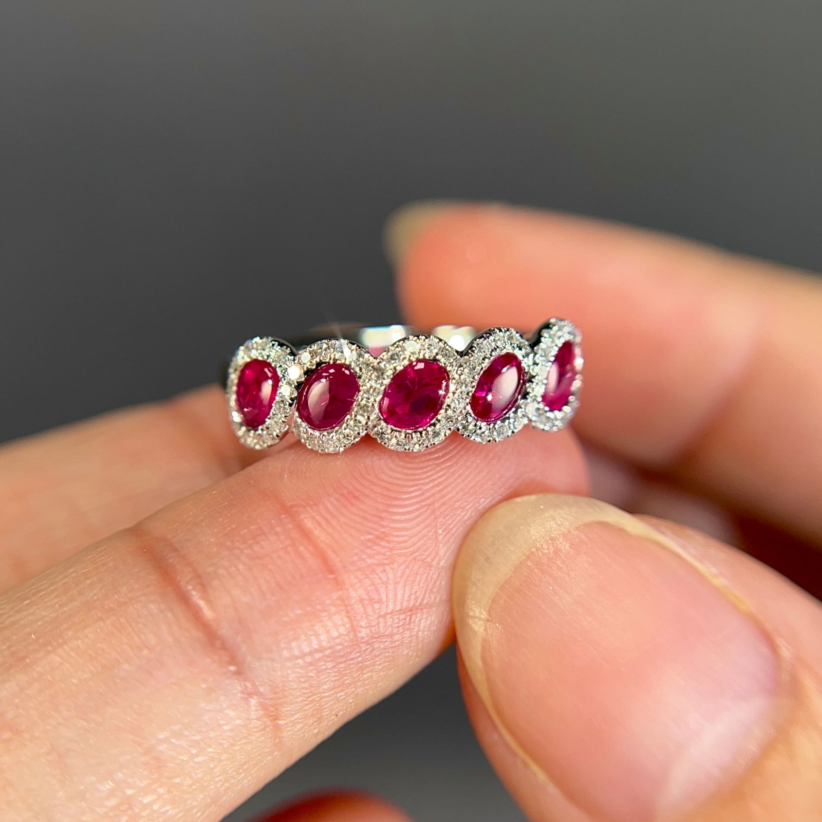 14k Gold 1.30 Ctw Natural Ruby & Diamond Ring - 2