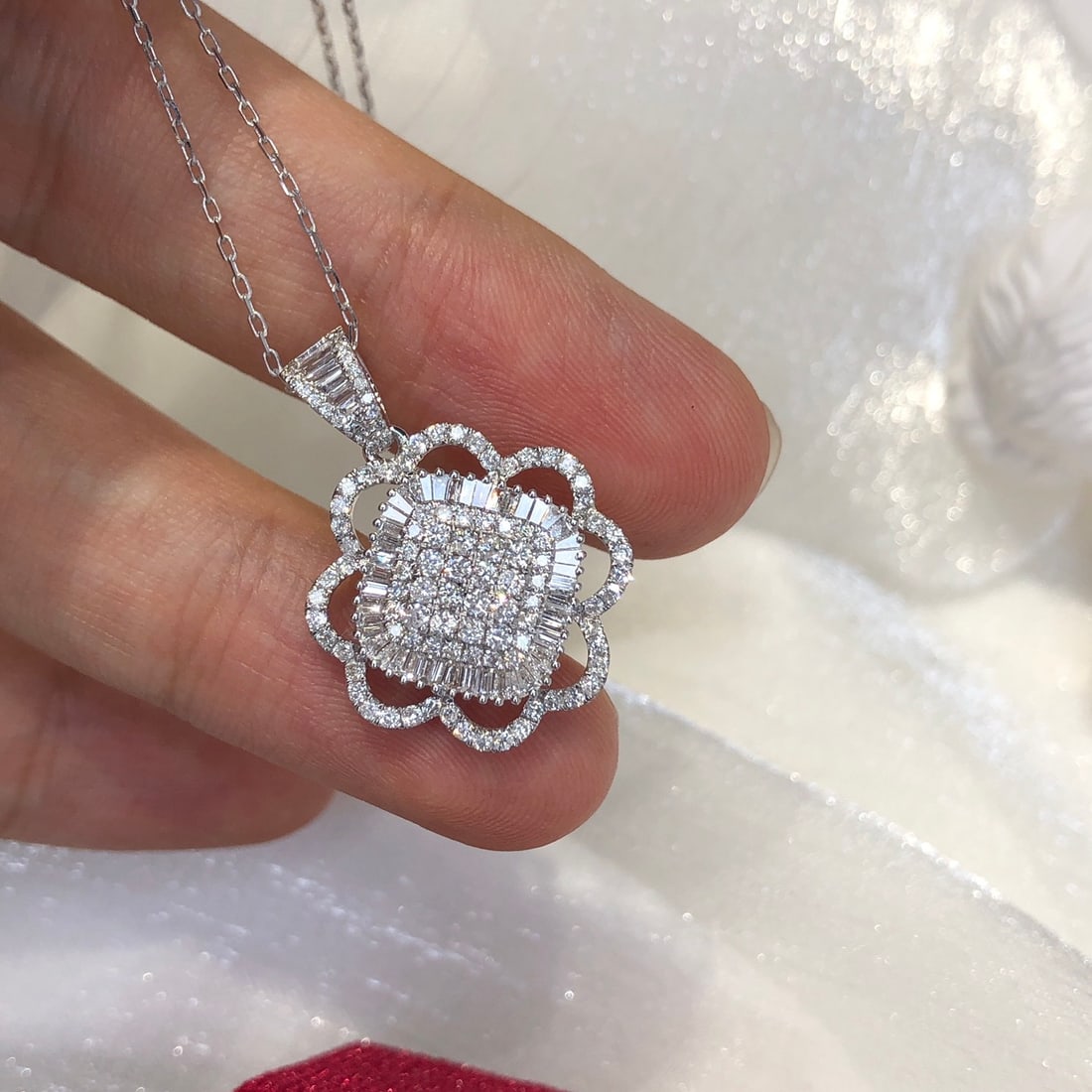 14k Gold 1.12 Ct Natural H Diamond Pendant( Without Chain ) - 3