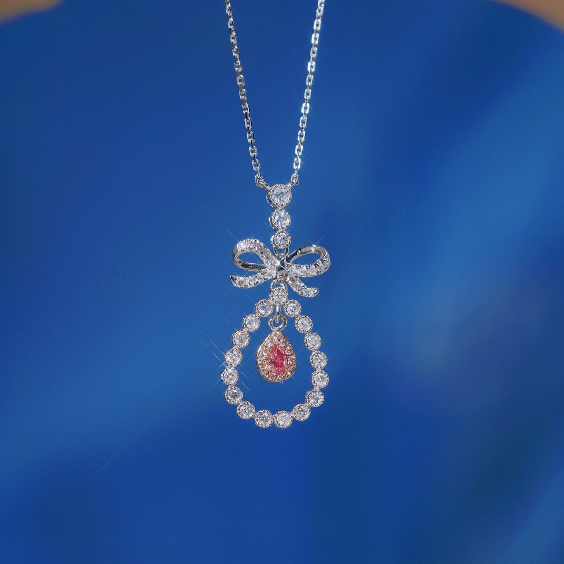 14k Gold 0.4 Ct Natural Color Diamond Necklace: Ref:231122436 // gold content:14k gold // main gemstone:diamond // shape:multiple // carat weight:0. 4ct // clarity grade:vs-si // color:color // treatment:natural // Condition: New Low Estimate: 550