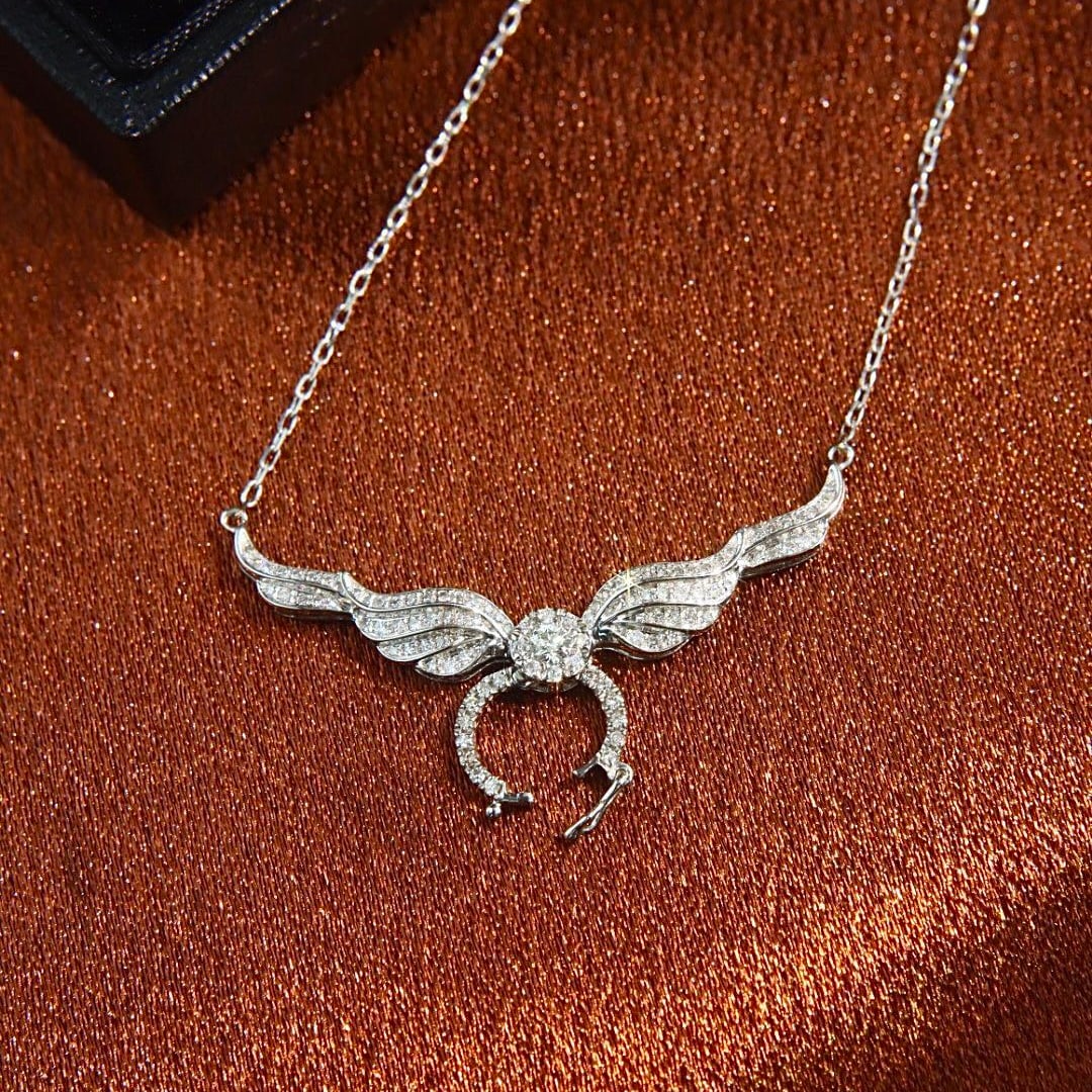 14k Gold 0.5 Ct Natural H Diamond Necklace - 2