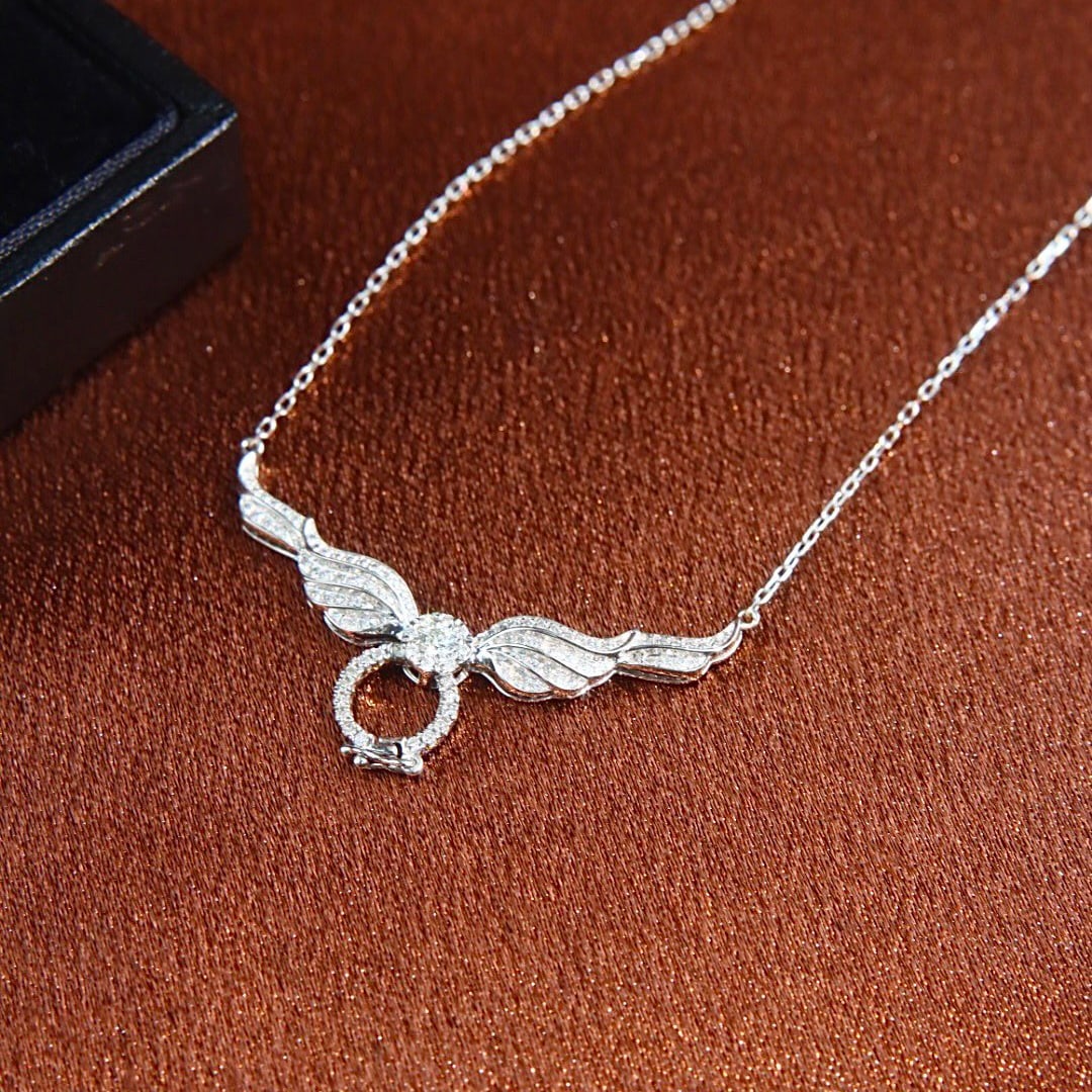 14k Gold 0.5 Ct Natural H Diamond Necklace - 5