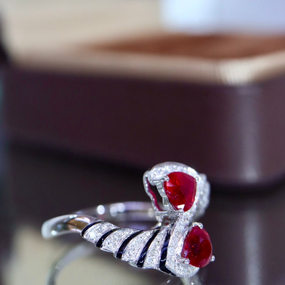 14k Gold 1.07 Ctw Natural Ruby & Diamond Ring - 2