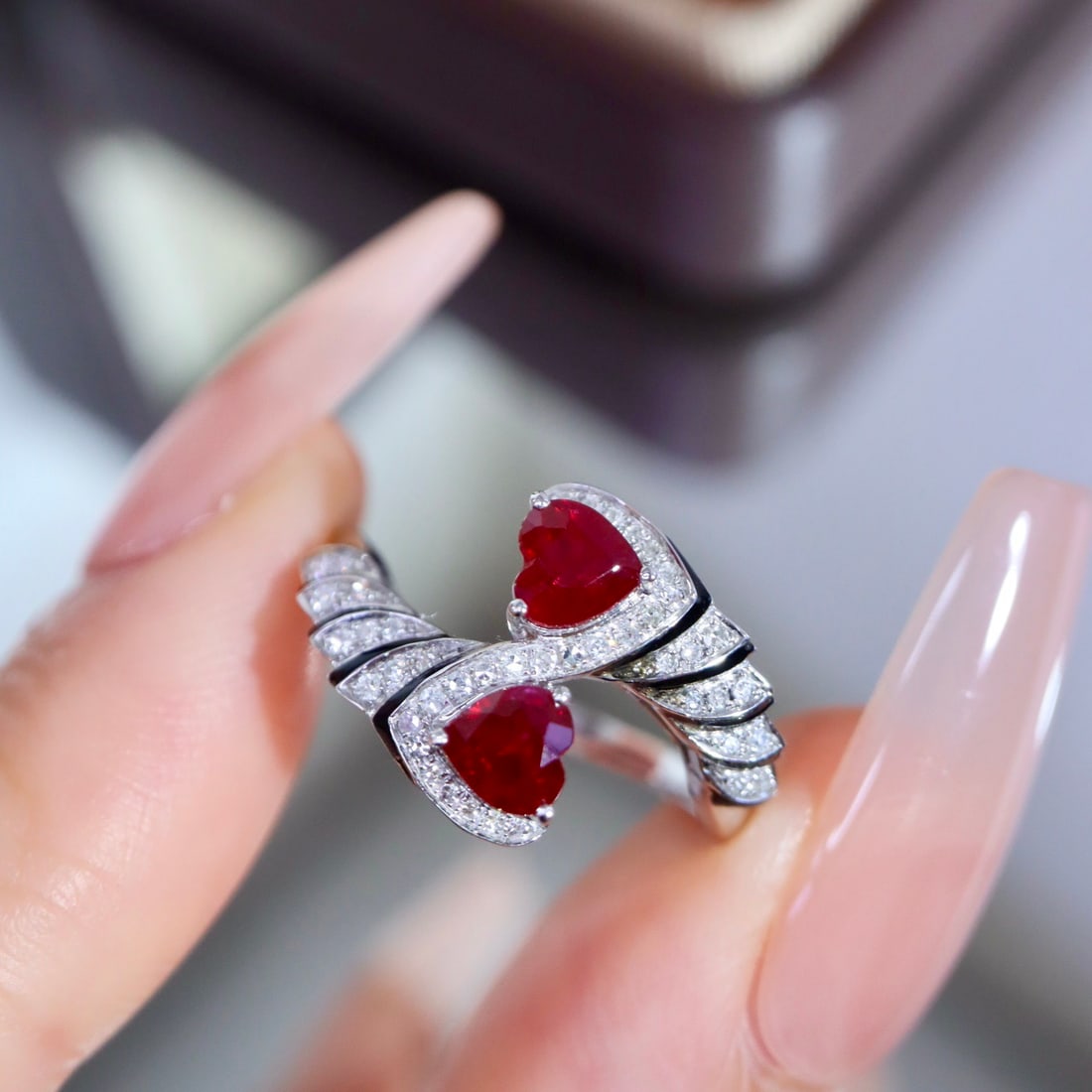 14k Gold 1.07 Ctw Natural Ruby & Diamond Ring - 6