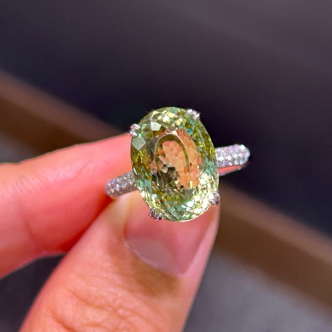 14k Gold 9.33 Ctw Natural Tourmaline & Diamond Ring - 6