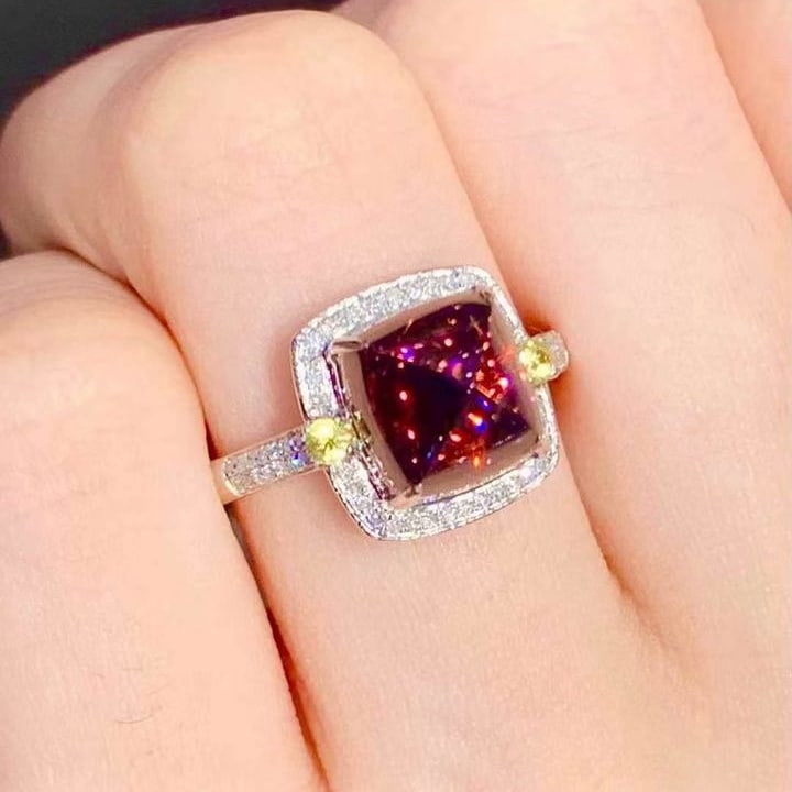 14k Gold 4.25 Ct Natural Tourmaline & Diamond Ring - 2