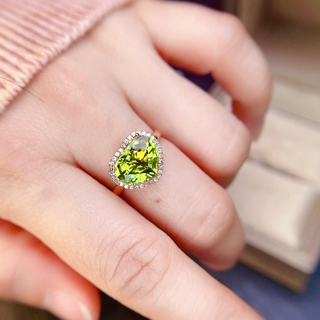 14k Gold 3.74 Ctw Natural Tourmaline & Diamond Ring - 4