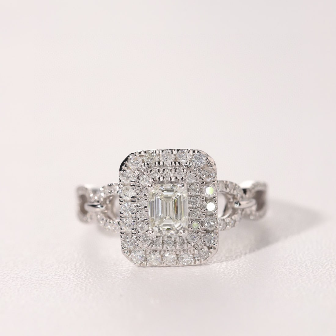 14k Gold 0.98 Ctw Natural H Diamond Ring - 2