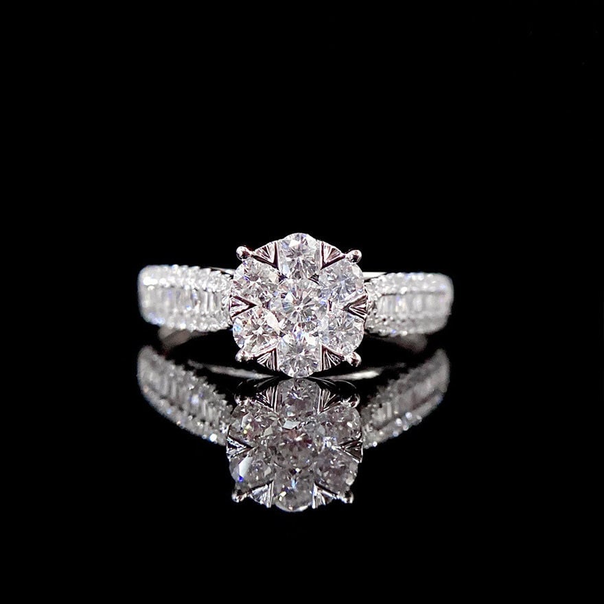 14k Gold 0.70 Ct Natural H Diamond Ring (1 of 7)