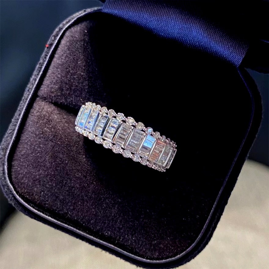 14k Gold 0.57 Ct Natural H Diamond Ring: Ref:231142084 // gold content:14k gold // ring size:7. 25us // // main gemstone:diamond // shape:multiple // carat weight:0. 57ct // clarity grade:vs-si // color:h // treatment:natural //