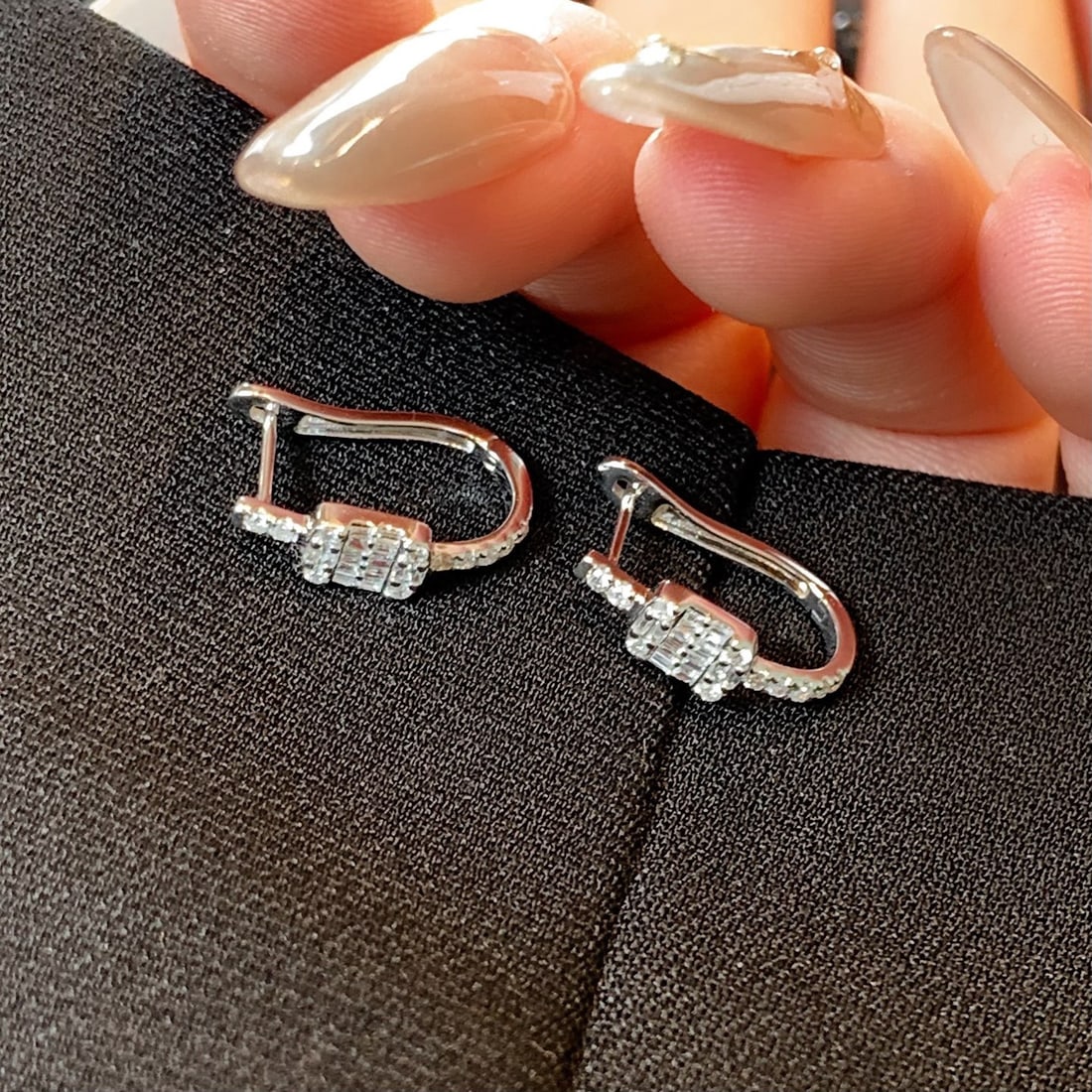 14k Gold 0.27 Ct Natural H Diamond Earrings - 2