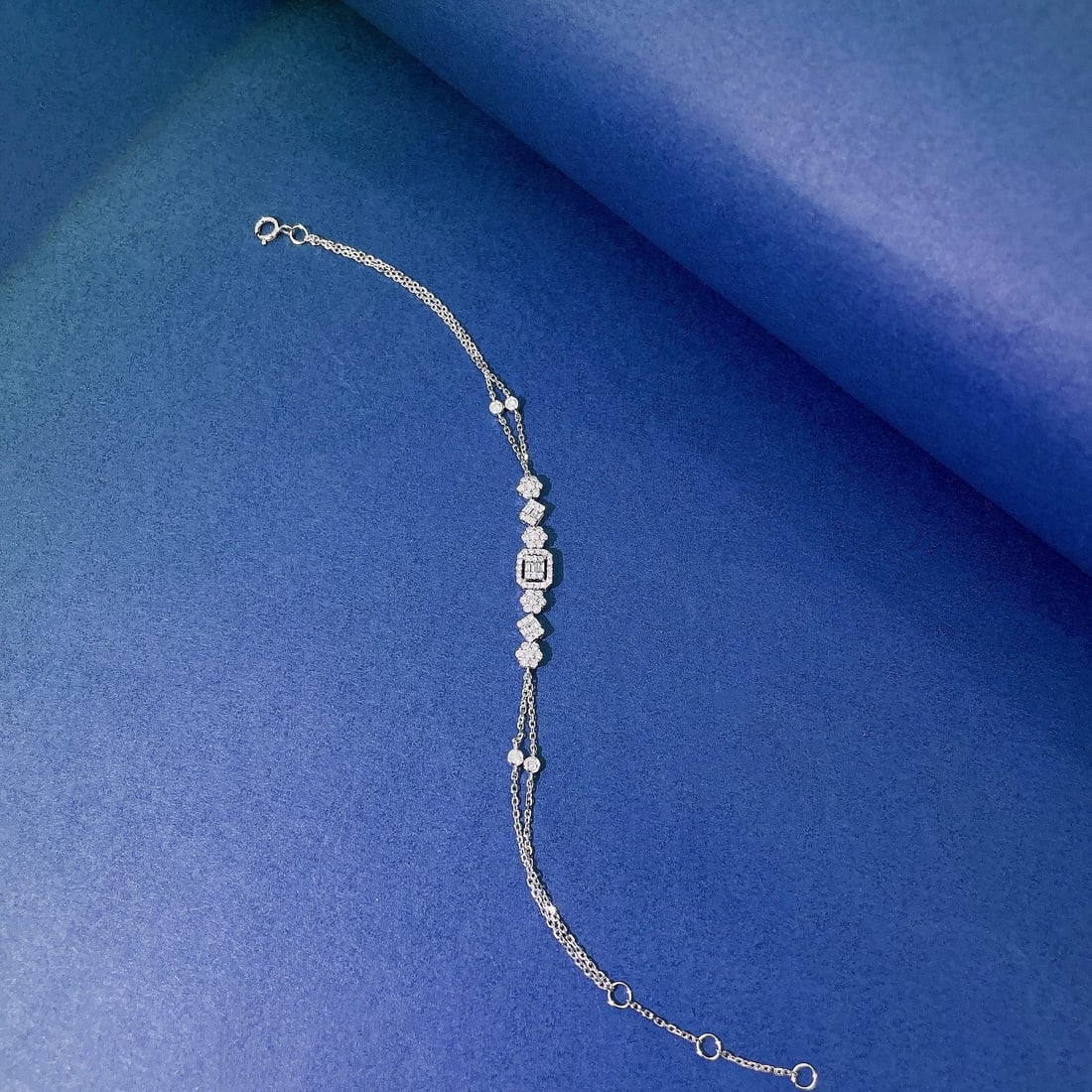 14k Gold 0.45 Ctw Natural H Diamond Bracelet - 2