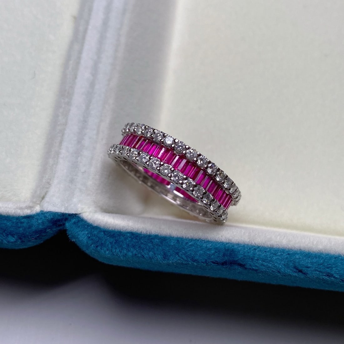 14k Gold 3.40 Ctw Natural Ruby & Diamond Ring - 2