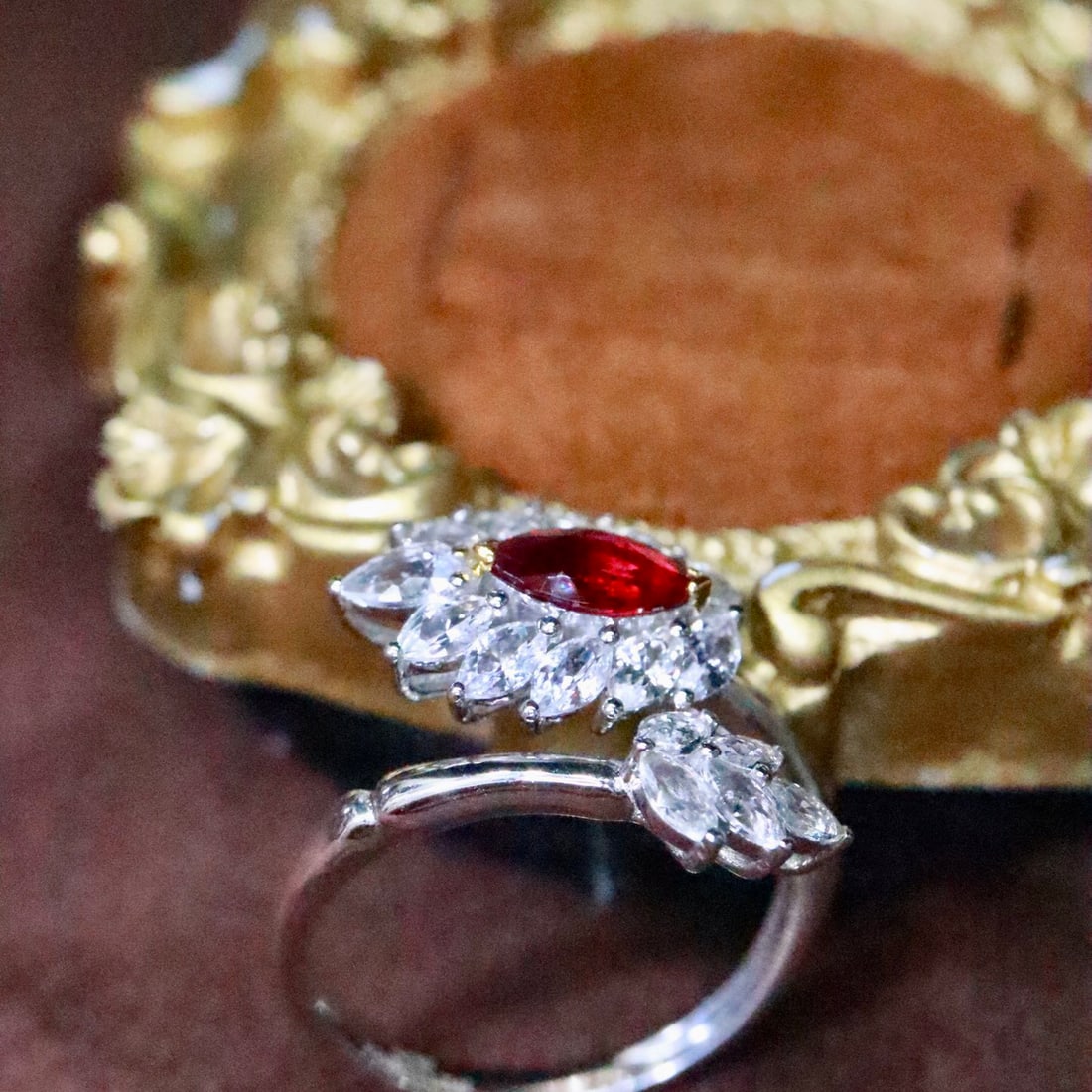 14k Gold 1.69 Ctw Natural Ruby & Sapphire Ring - 4