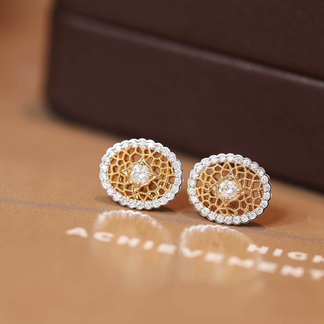 14k Gold 0.45 Ct Natural H Diamond Earrings - 6