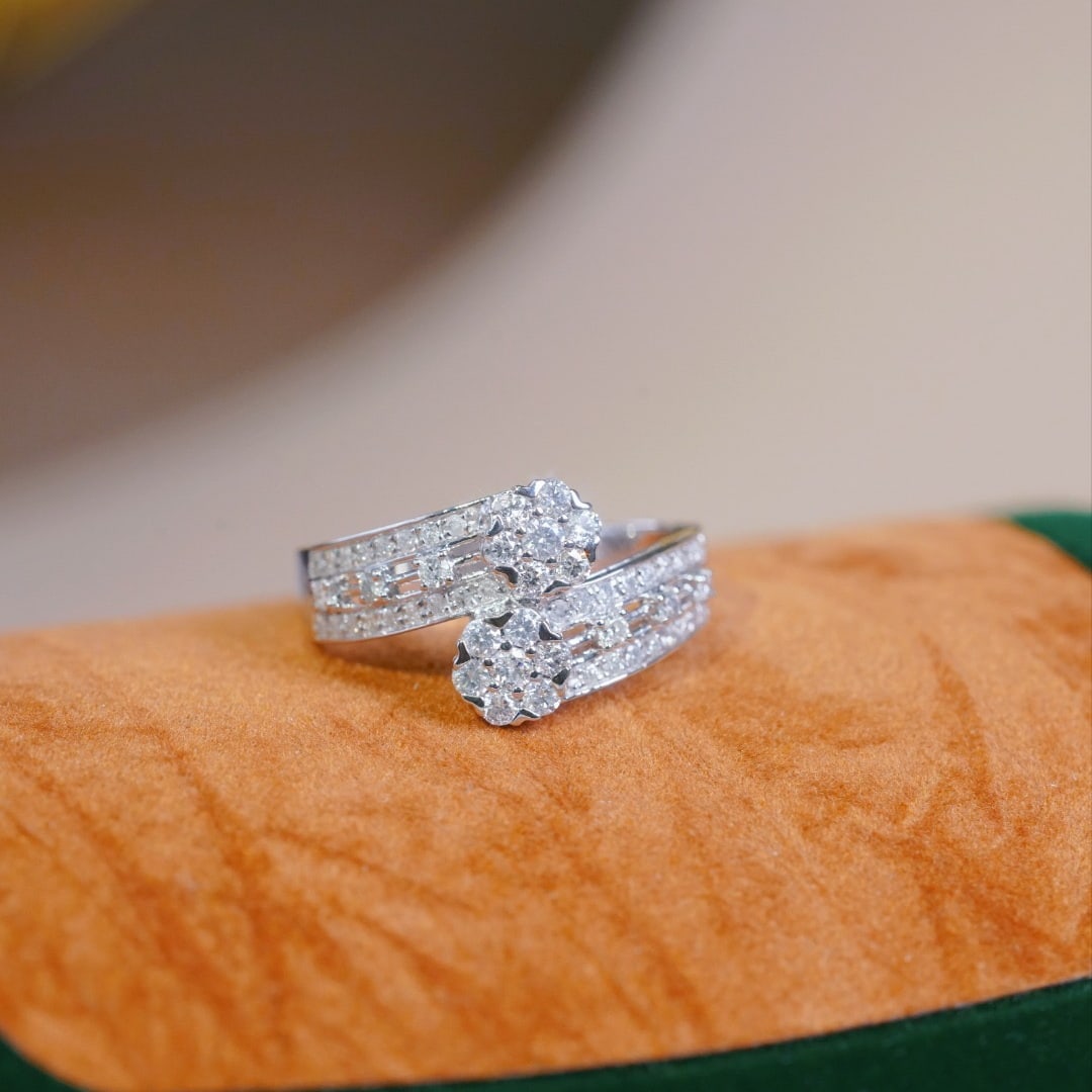 14k Gold 0.90 Ct Natural H Diamond Ring: Ref:231142312 // gold content:14k gold // ring size:7. 25us // // main gemstone:diamond // shape:round // carat weight:0. 90ct // clarity grade:vs-si // color:h // treatment:natural // cut grade:g