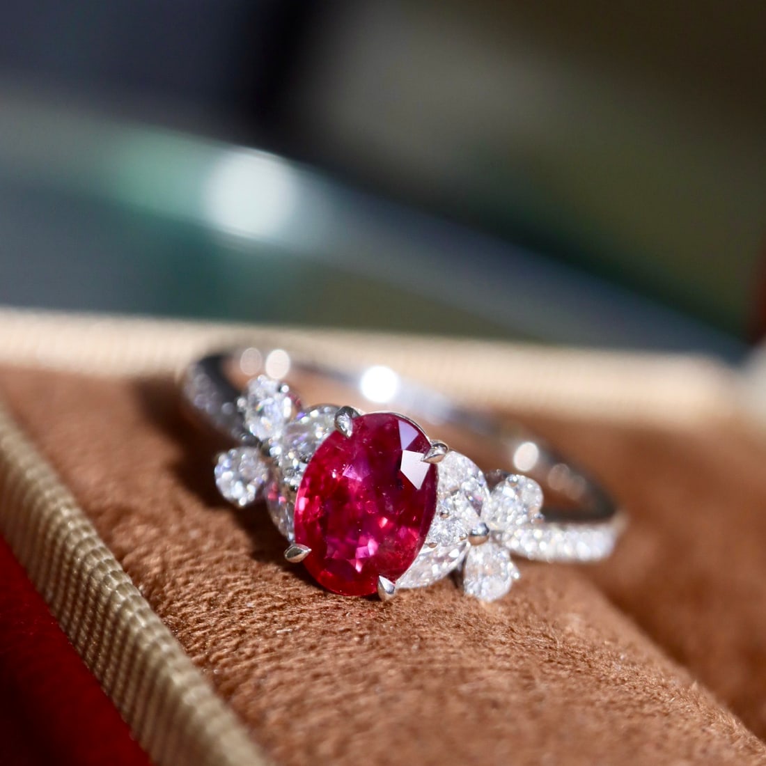 14k Gold 1.21 Ctw Natural Ruby & Diamond Ring - 3