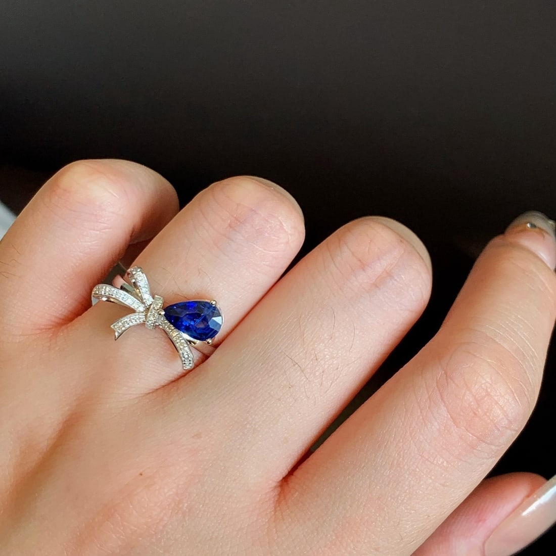 14k Gold 1.73 Ctw Natural Sapphire & Diamond Ring - 7