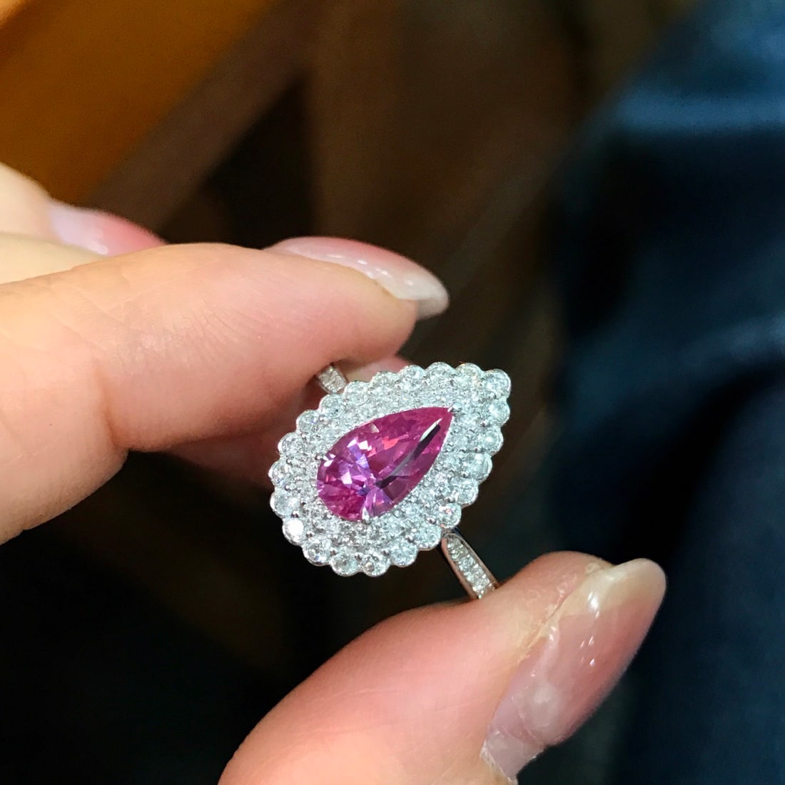 14k Gold 1.49 Ctw Natural Sapphire & Diamond Ring - 2