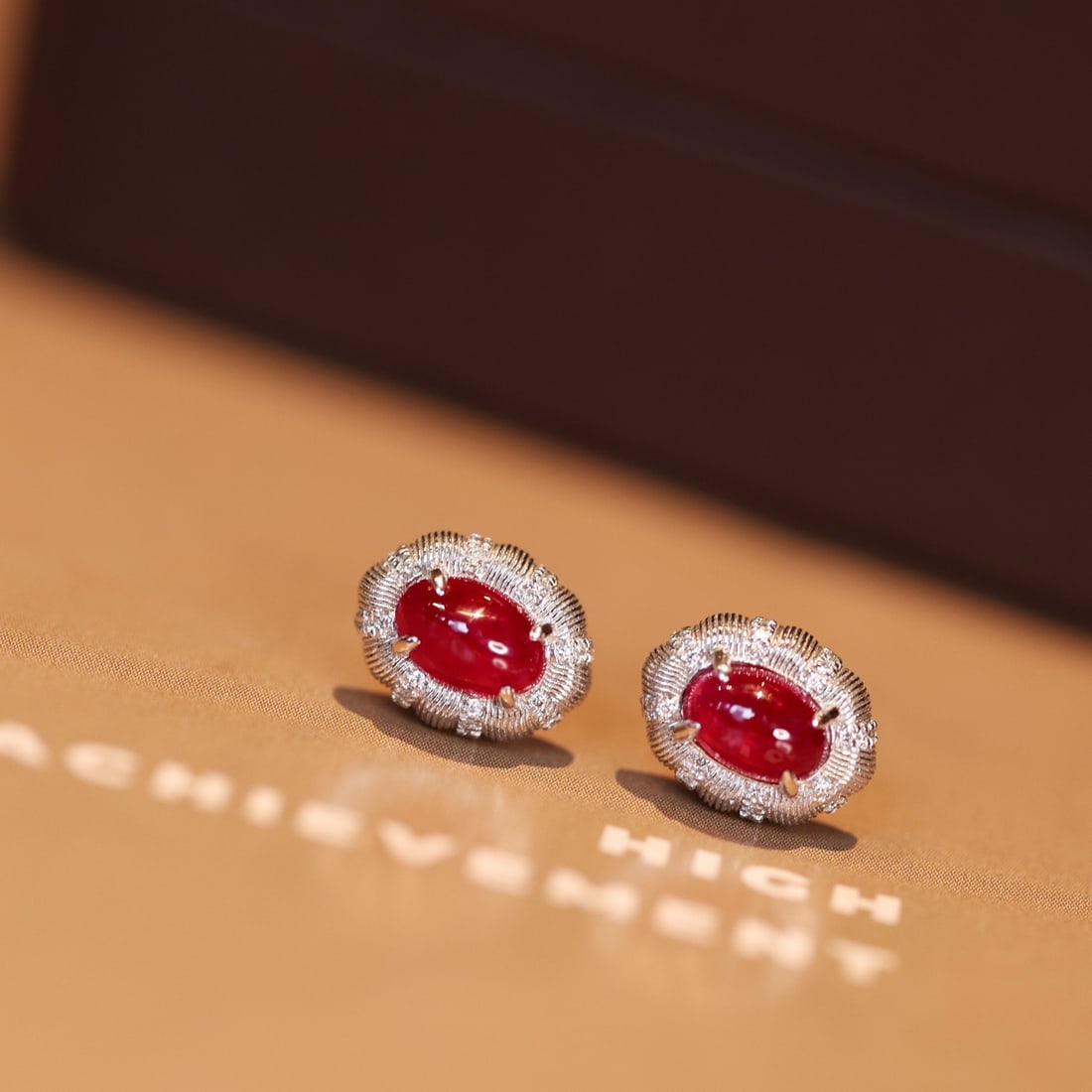 14k Gold 1.38 Ctw Natural Ruby & Diamond Earrings - 5