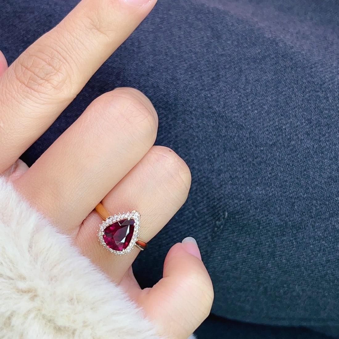 14k Gold 2.45 Ct Natural Tourmaline & Diamond Ring/pendant( Without Chain ) - 6