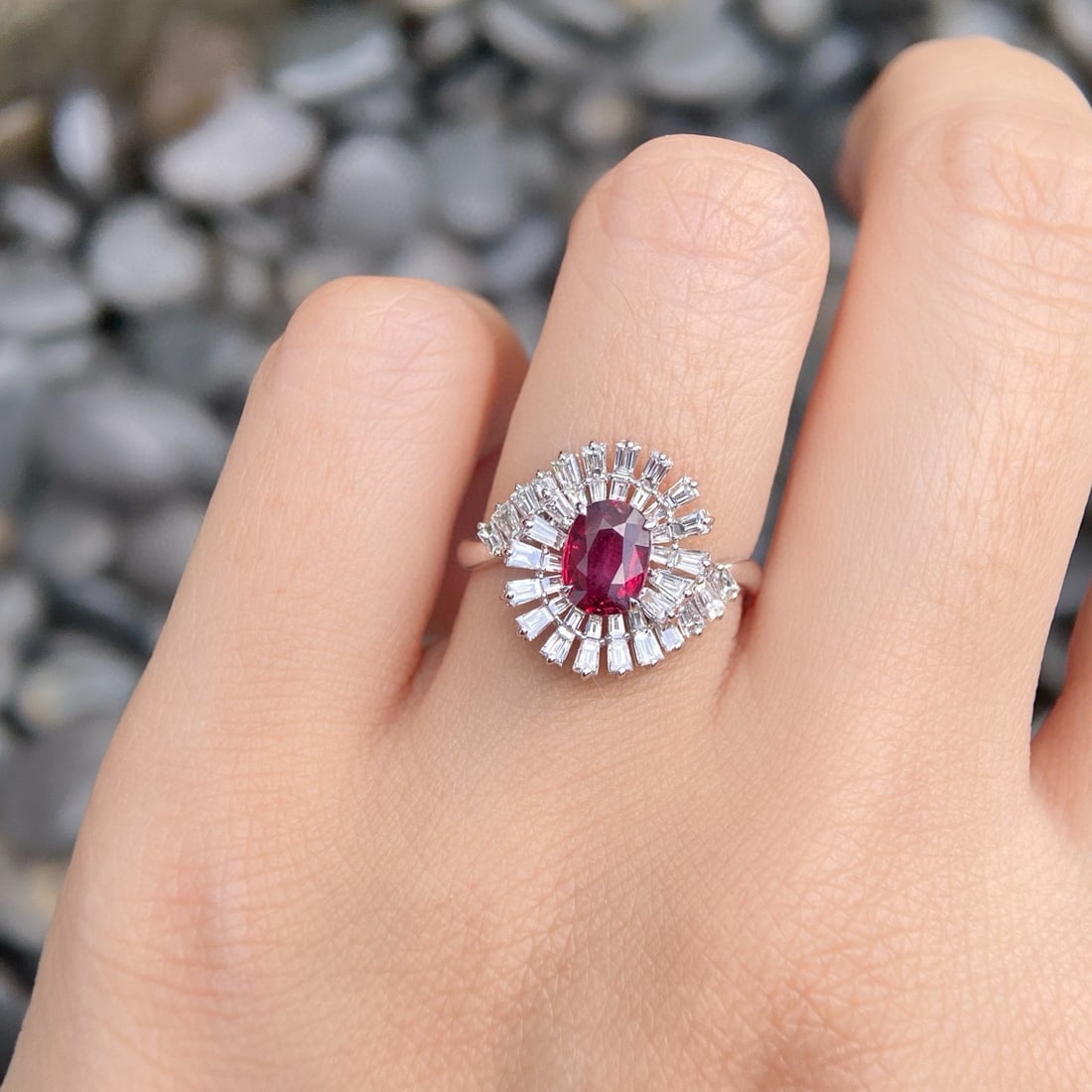 14k Gold 1.93 Ctw Natural Ruby & Diamond Ring - 2