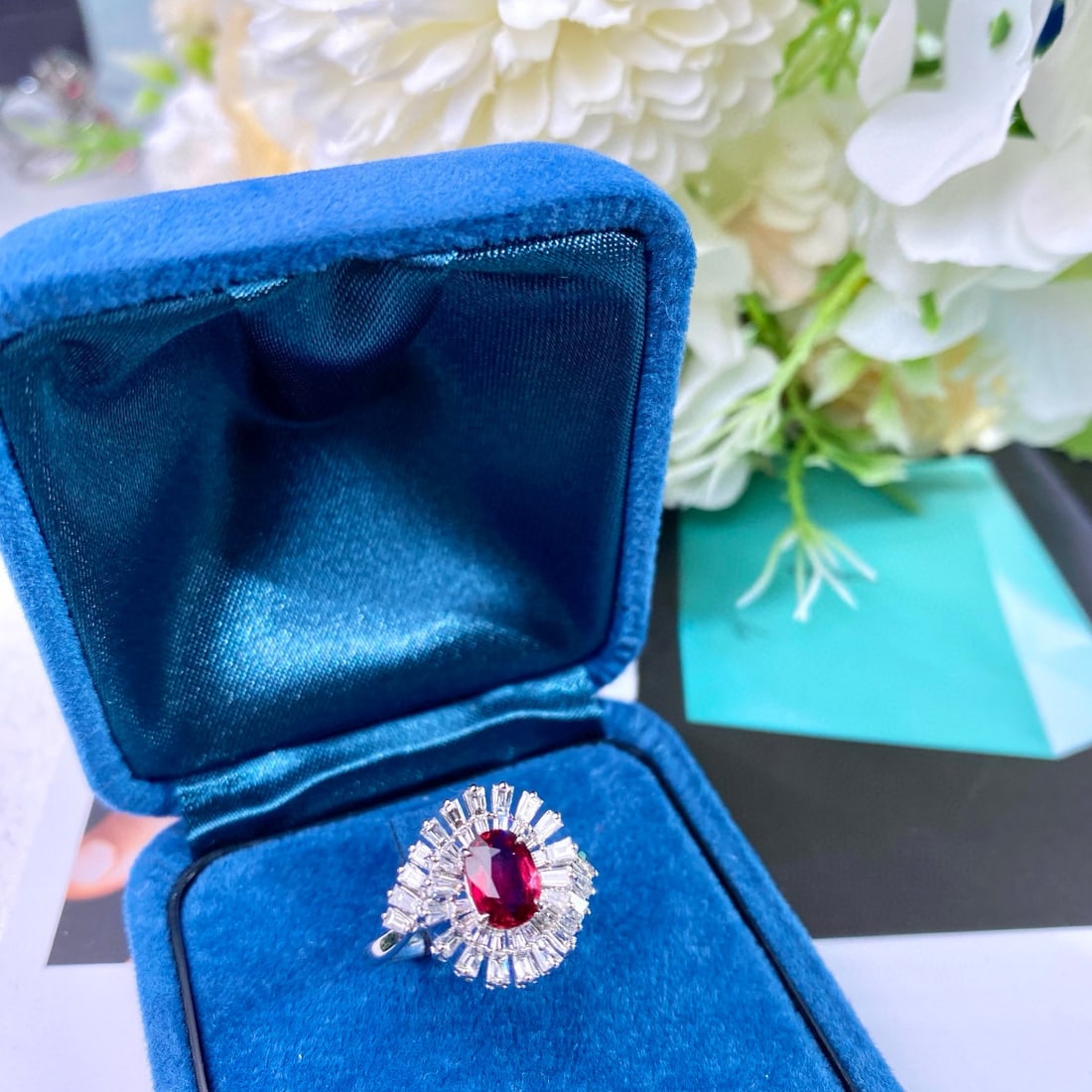 14k Gold 1.93 Ctw Natural Ruby & Diamond Ring - 3