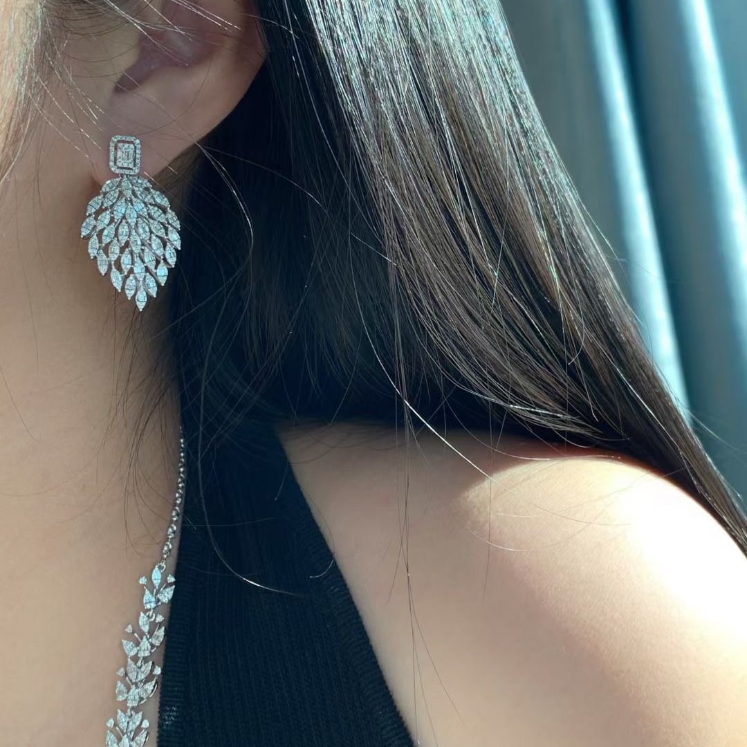 14k Gold 5.77 Ctw Natural H Diamond Jewelry Set - 6