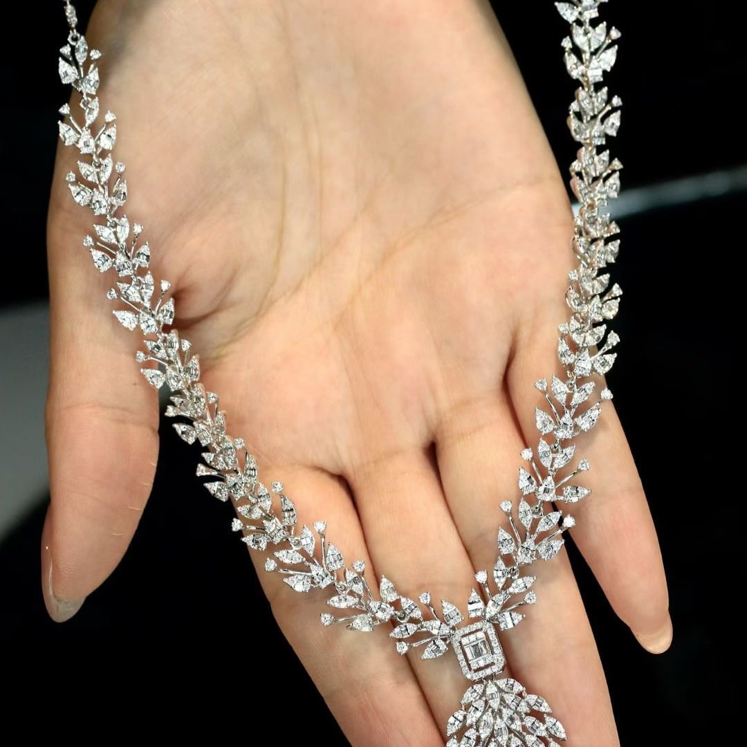 14k Gold 5.77 Ctw Natural H Diamond Jewelry Set - 8