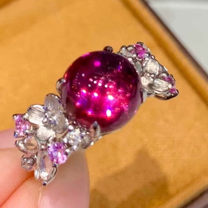 14k Gold 4.65 Ct Natural Tourmaline & Diamond & Coloured Gemstone Ring - 5