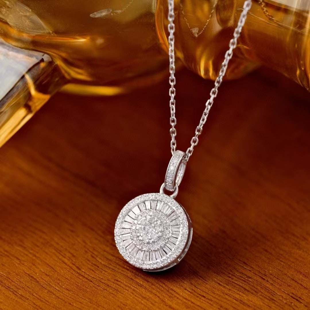 14k Gold 0.5 Ct Natural H Diamond Pendant( Without Chain ) - 2