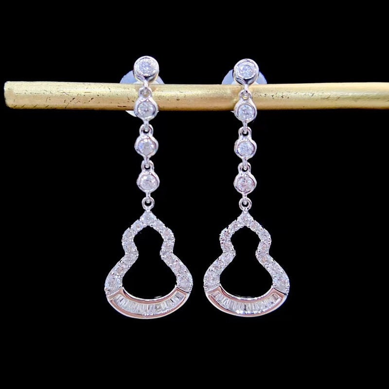 14k Gold 0.5 Ct Natural H Diamond Earrings (1 of 5)