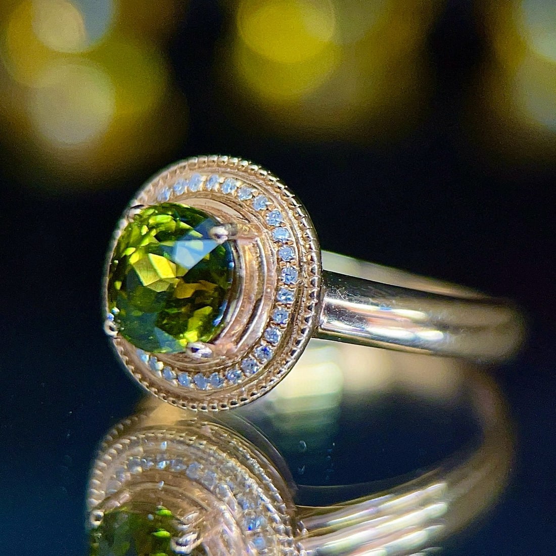 14k Gold 1.59 Ctw Natural Tourmaline & Diamond Ring - 3