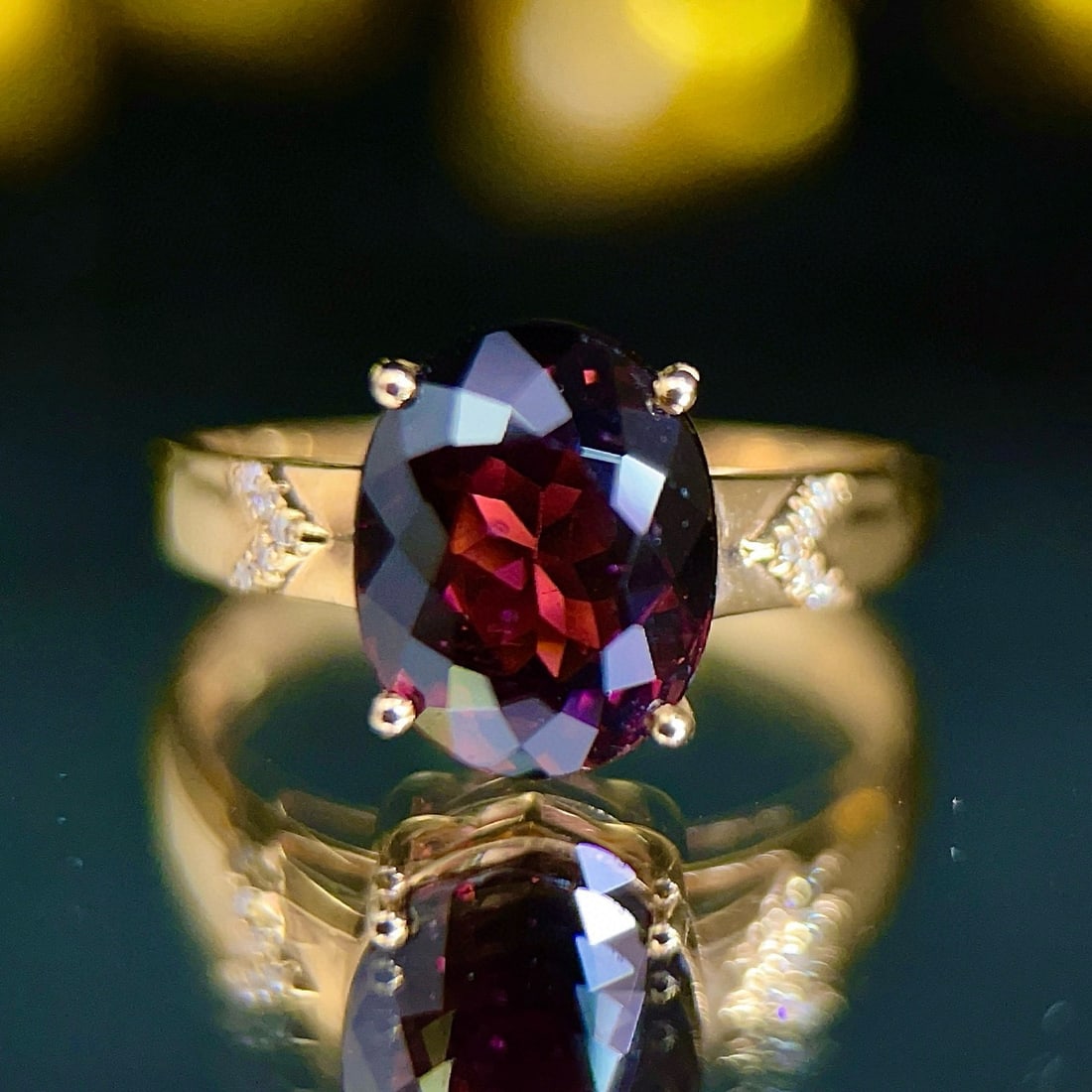 14k Gold 3.53 Ctw Natural Ruby & Diamond Ring - 2