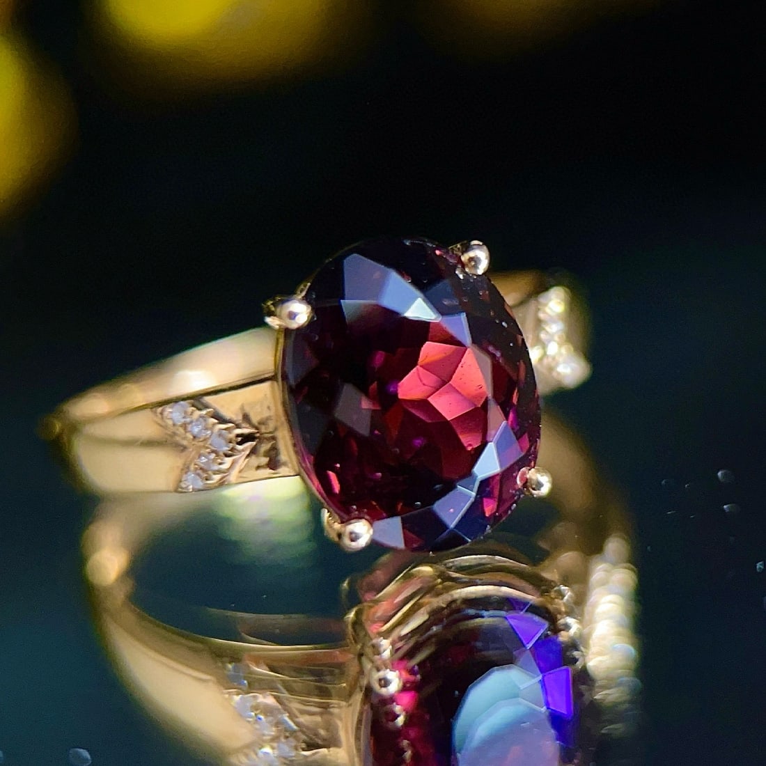 14k Gold 3.53 Ctw Natural Ruby & Diamond Ring - 3
