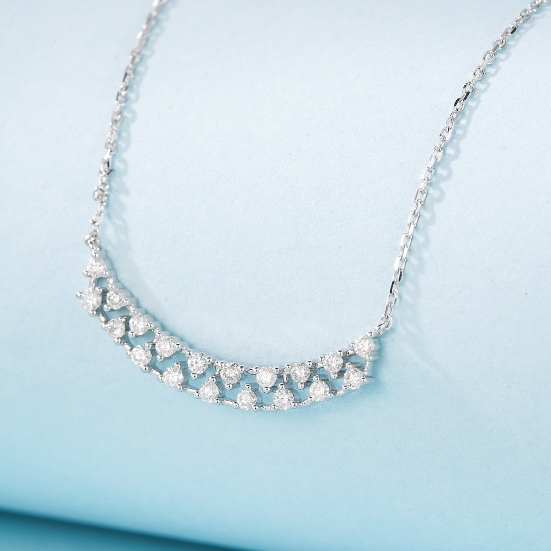 14k Gold 0.28 Ct Natural H Diamond Necklace: Ref:231138037 // gold content:14k gold // main gemstone:diamond // shape:round // carat weight:0. 28ct // clarity grade:vs-si // color:h // treatment:natural // cut grade:g // Condition: NewLow