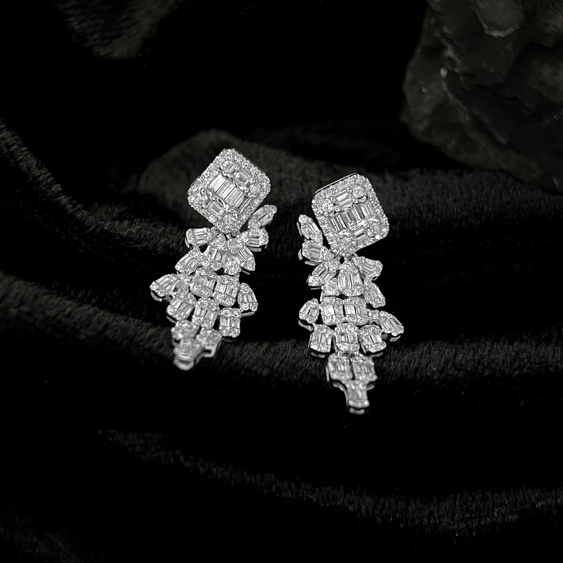 14k Gold 1.1 Ct Natural H Diamond Earrings - 3