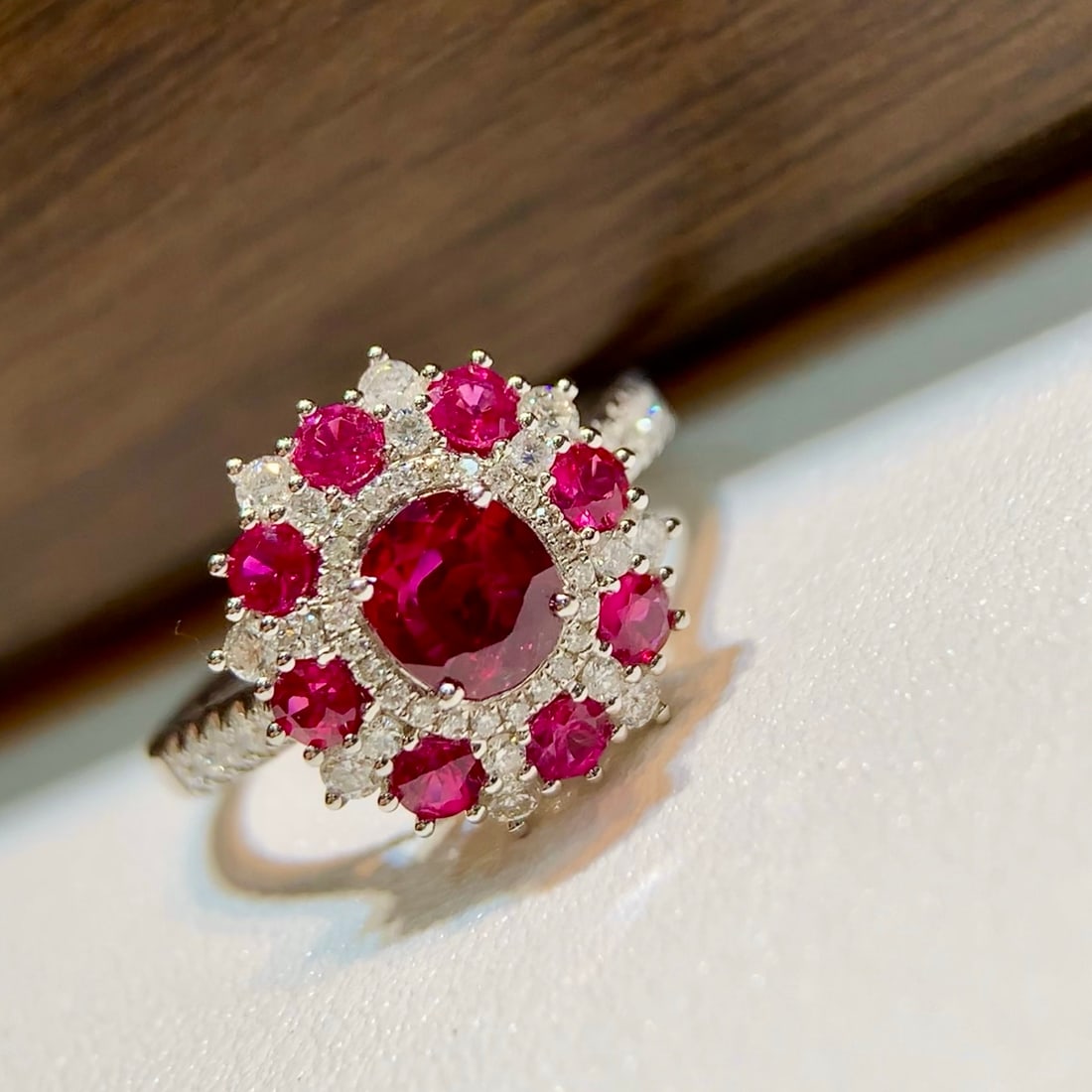 14k Gold 1.55 Ctw Natural Ruby & Ruby Ring (1 of 5)