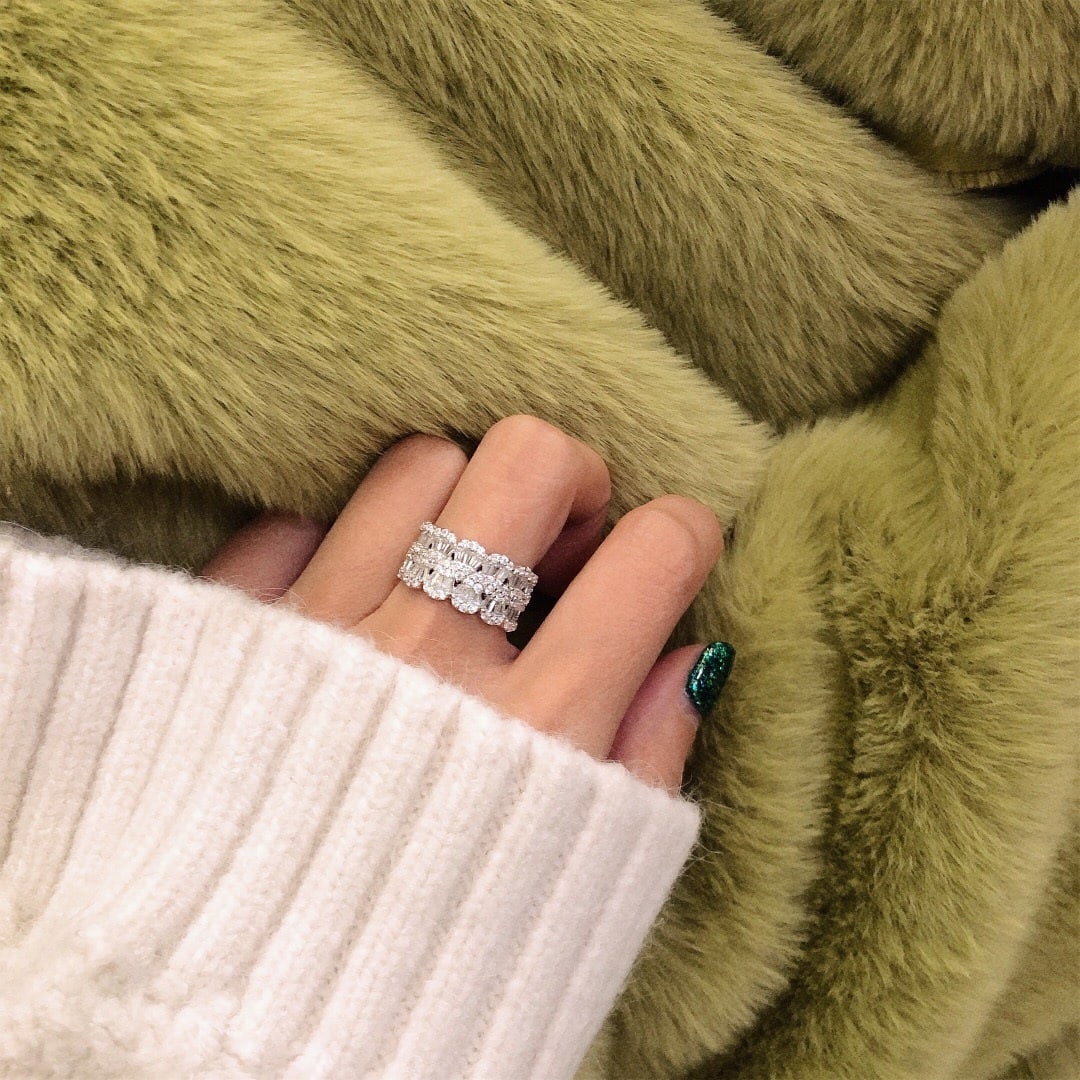 14k Gold 1.05 Ct Natural H Diamond Ring - 6