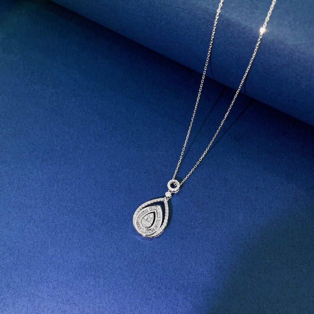 14k Gold 0.40 Ctw Natural H Diamond Necklace - 3